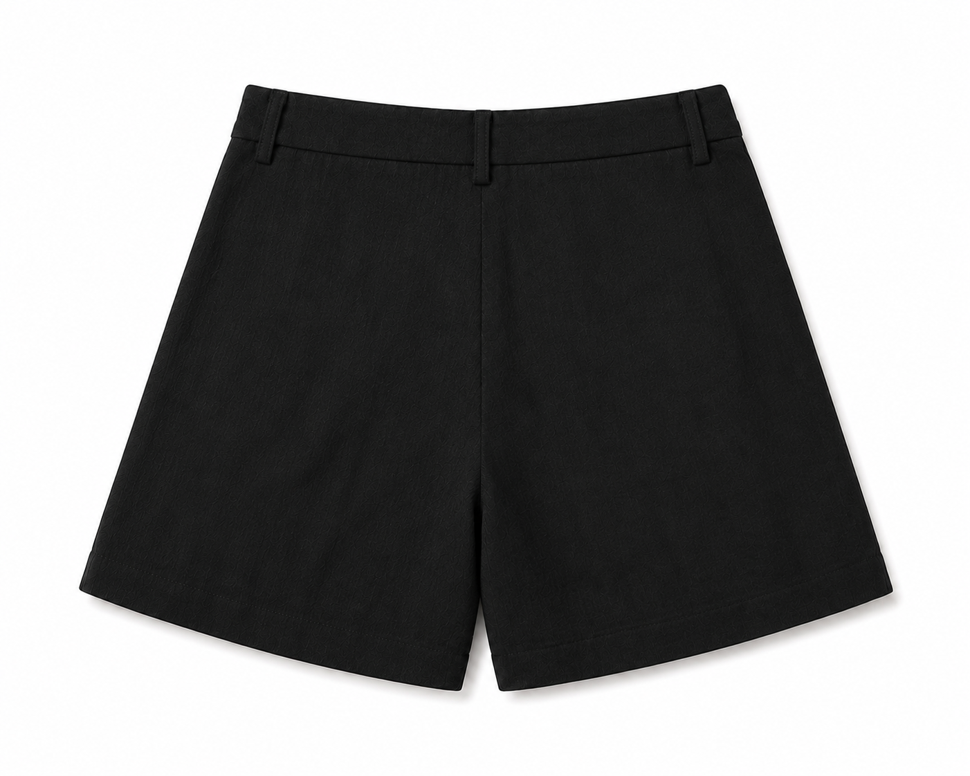 women shorts pure linen black loose fitted