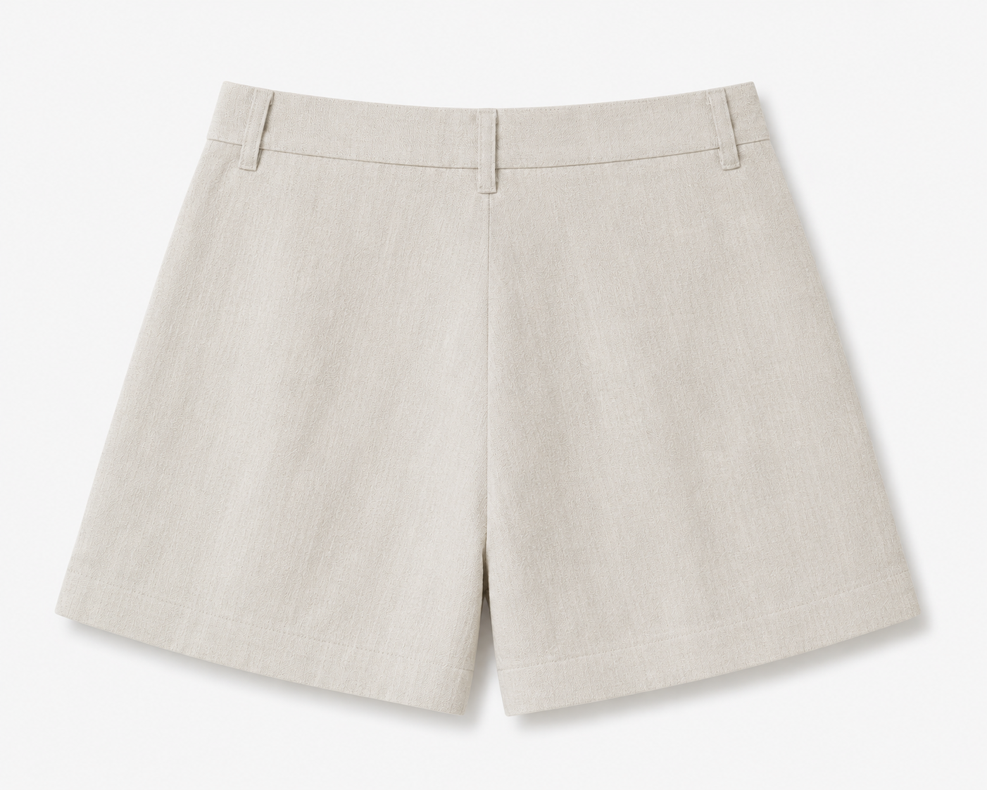 women shorts pure linen khaki loose fitted