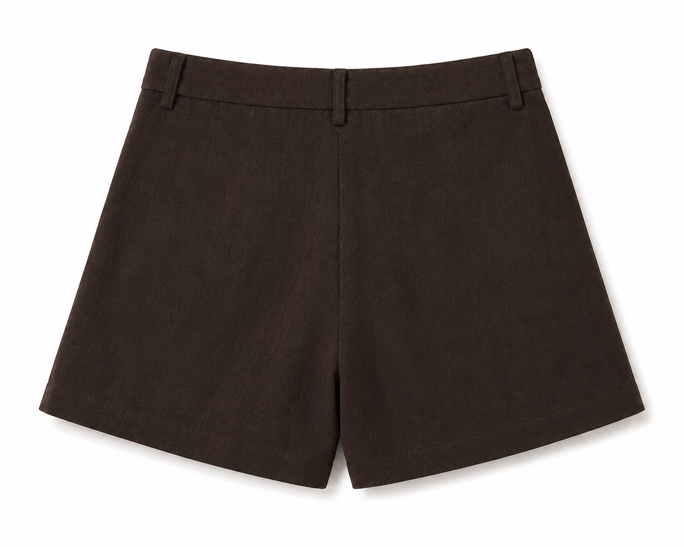 women shorts pure linen brown loose fitted