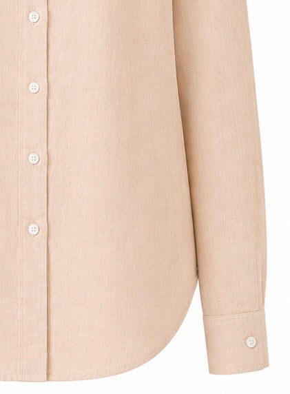 skin pure linen full sleeve women shirt